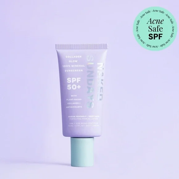 Naked Sundays Collagen Glow Mineral Primer Sunscreen SPF50 + | NEW | Full Size - Picture 8 of 13